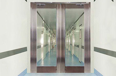 Stainless-steel Glass Fire Doors